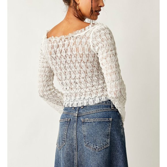 FREE PEOPLE Madison Top / White - Picture 3 of 9